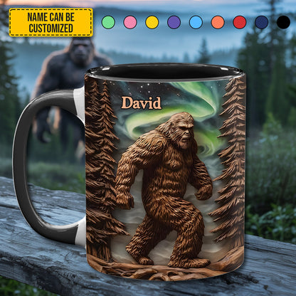 Wilderness Legend - Personalized Bigfoot Accent Mug