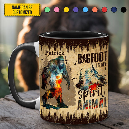 Bigfoot accent mug - Personalized Accent Mug