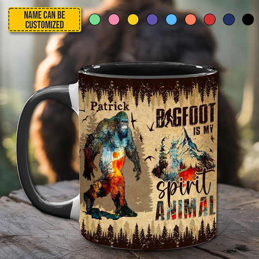 Bigfoot accent mug - Personalized Accent Mug