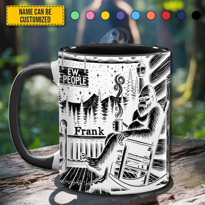 BigFoot Lovers Anniversary – Personalized Bigfoot Accent Mug