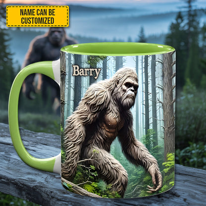 Not All Who Wander Are Lost – Personalized Bigfoot Accent Mug