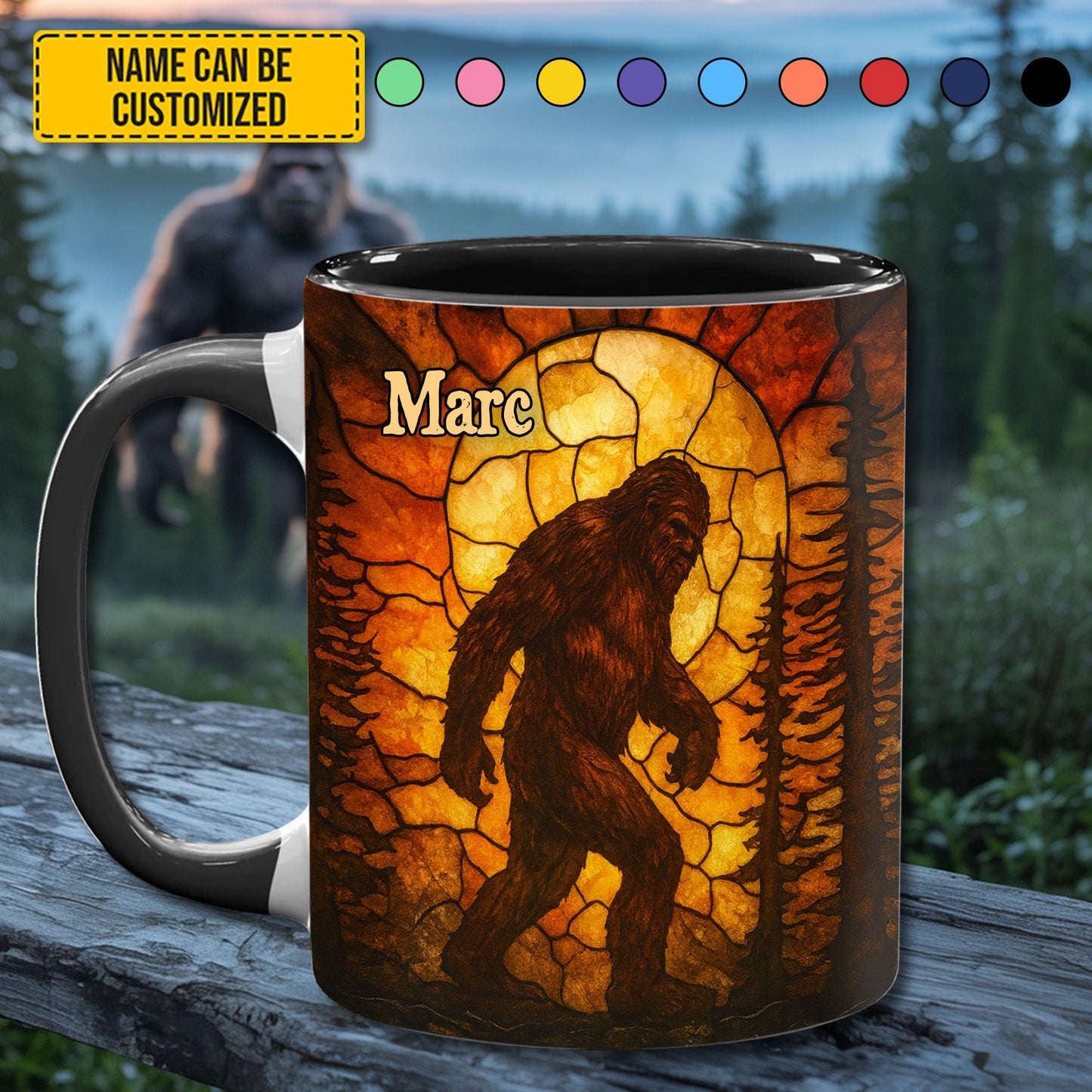 Timber Beast – Personalized Bigfoot Accent Mug