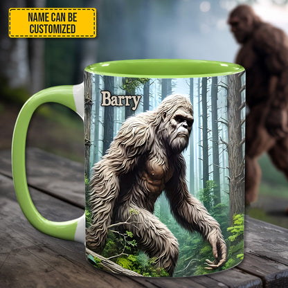 Not All Who Wander Are Lost – Personalized Bigfoot Accent Mug