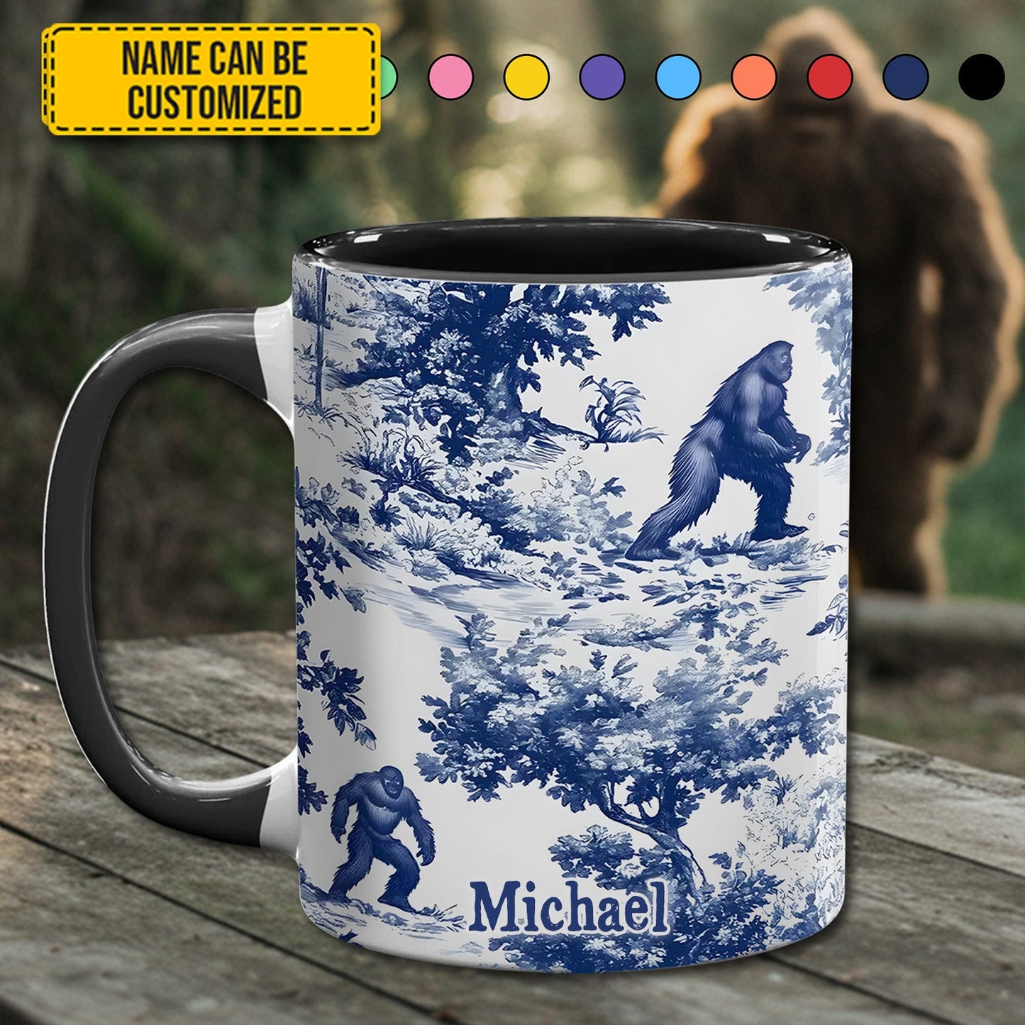 Forest Guardian – Personalized Bigfoot Accent Mug