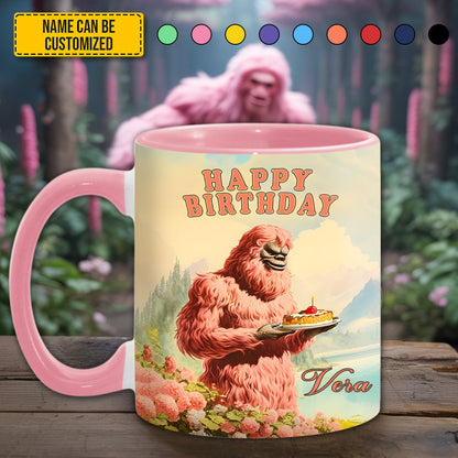 So Glad I Found You - BigFoot Lovers Anniversary Personalized Bigfoot Accent Mug!
