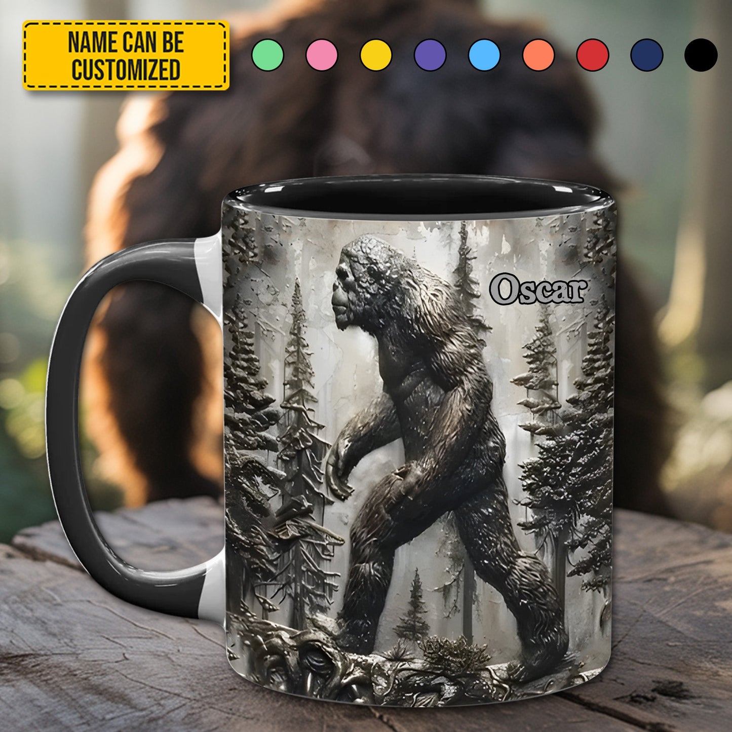The Forest Legend – Personalized Bigfoot Accent Mug