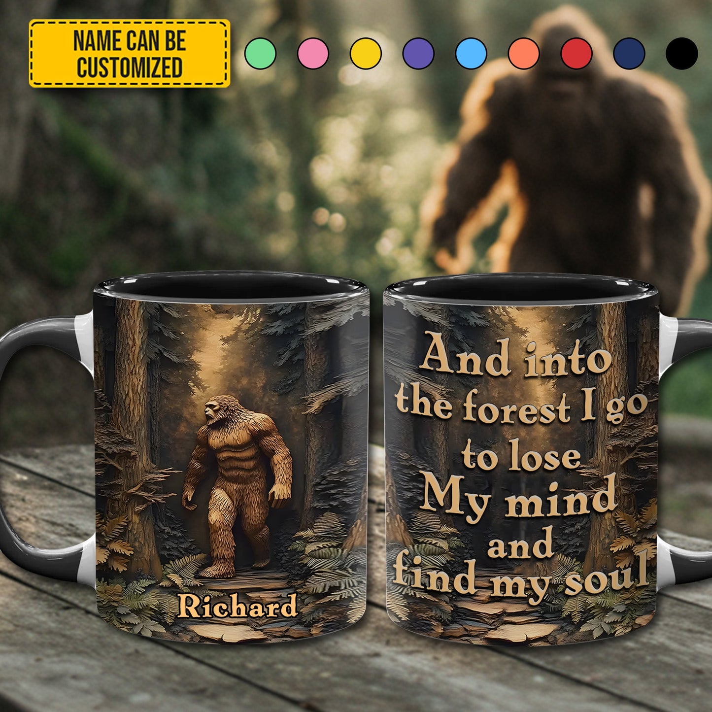 The Cryptid Chronicle – Bigfoot Accent Mug