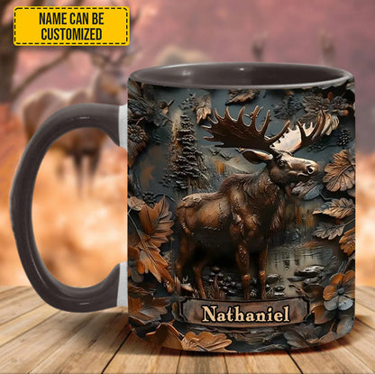 Moose Wilderness – Personalized Hunting Accent Mug