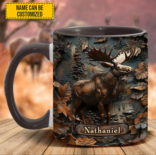 Moose Wilderness – Personalized Hunting Accent Mug