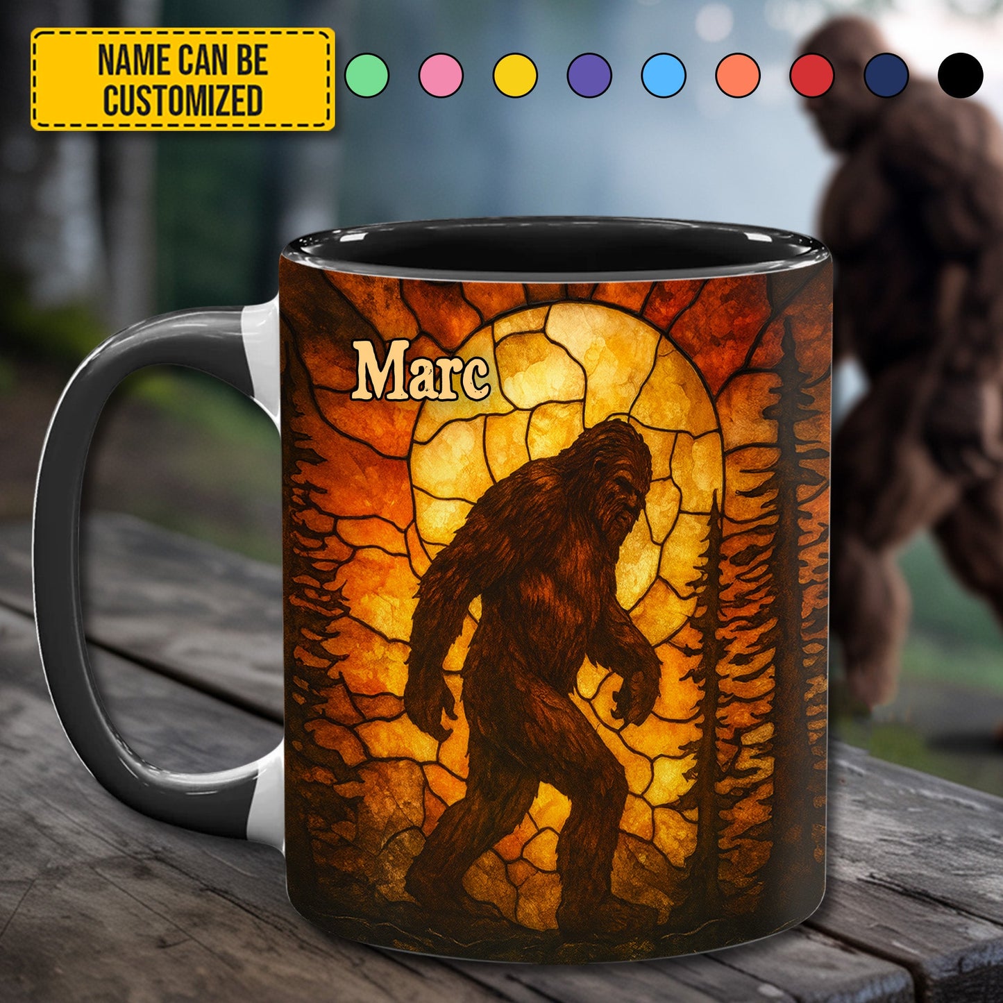 Funny Bigfoot Coffee Accent Mug