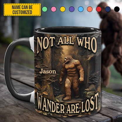 Leave No Trace – Personalized Bigfoot Accent Mug
