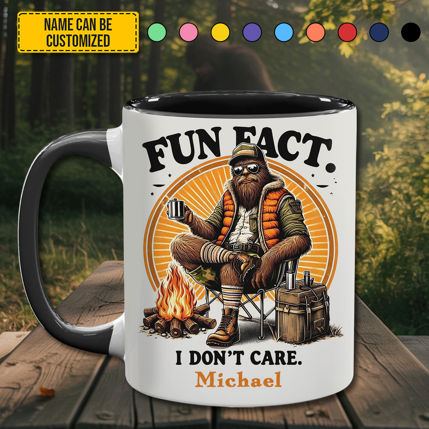 Believe In Yourself - Personalized Bigfoot Accent Mug