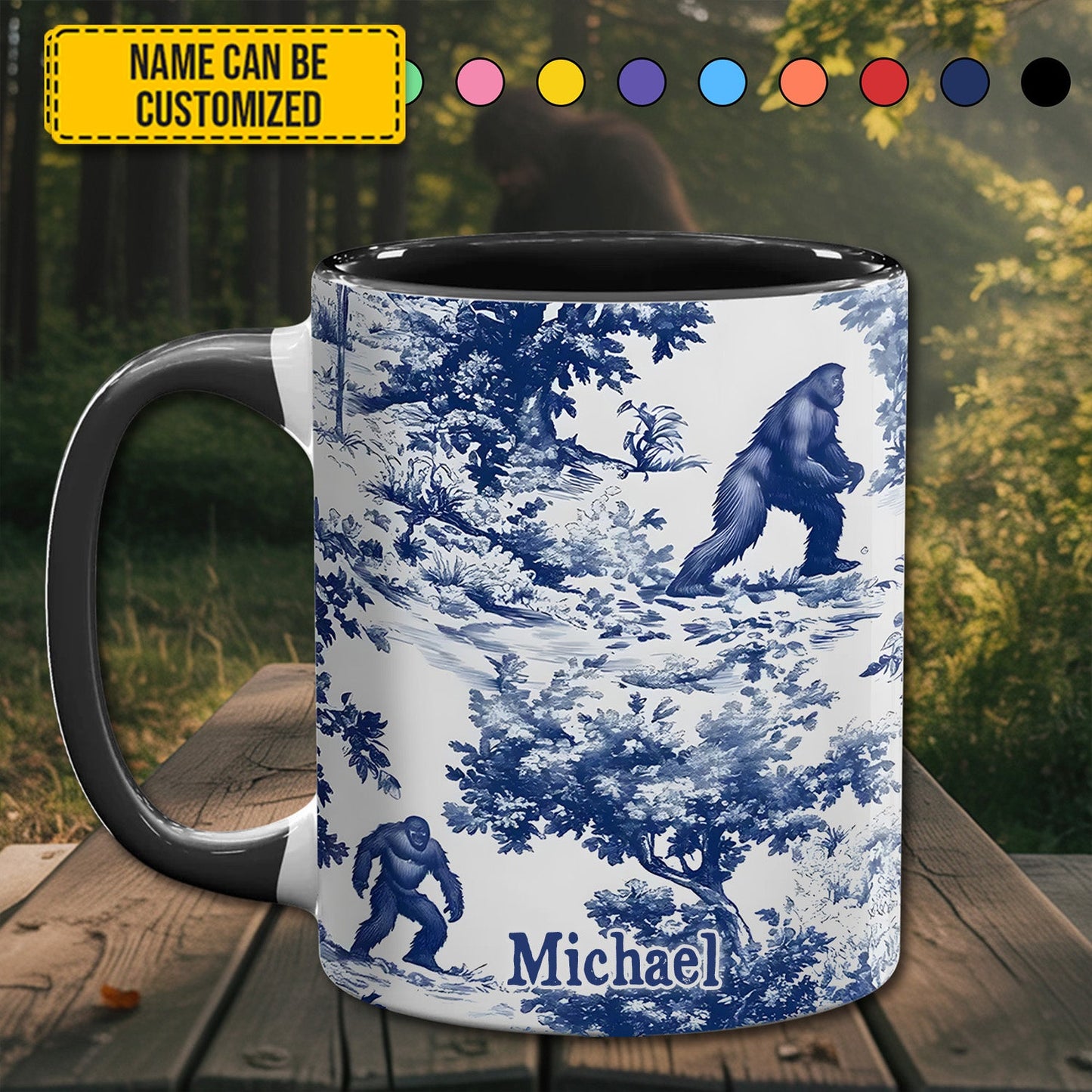 Forest Guardian – Personalized Bigfoot Accent Mug