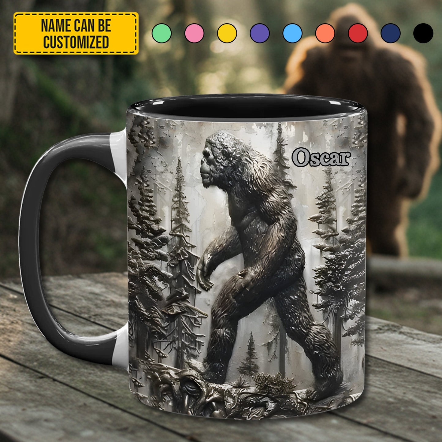 The Forest Legend – Personalized Bigfoot Accent Mug