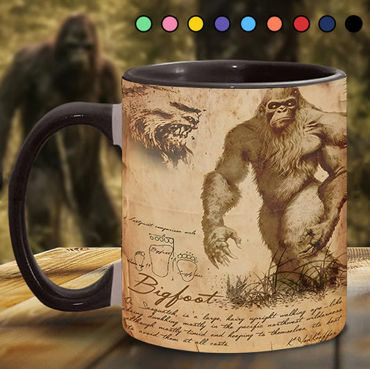 Bigfoot Legend in the Trees – Personalized Bigfoot Accent Mug