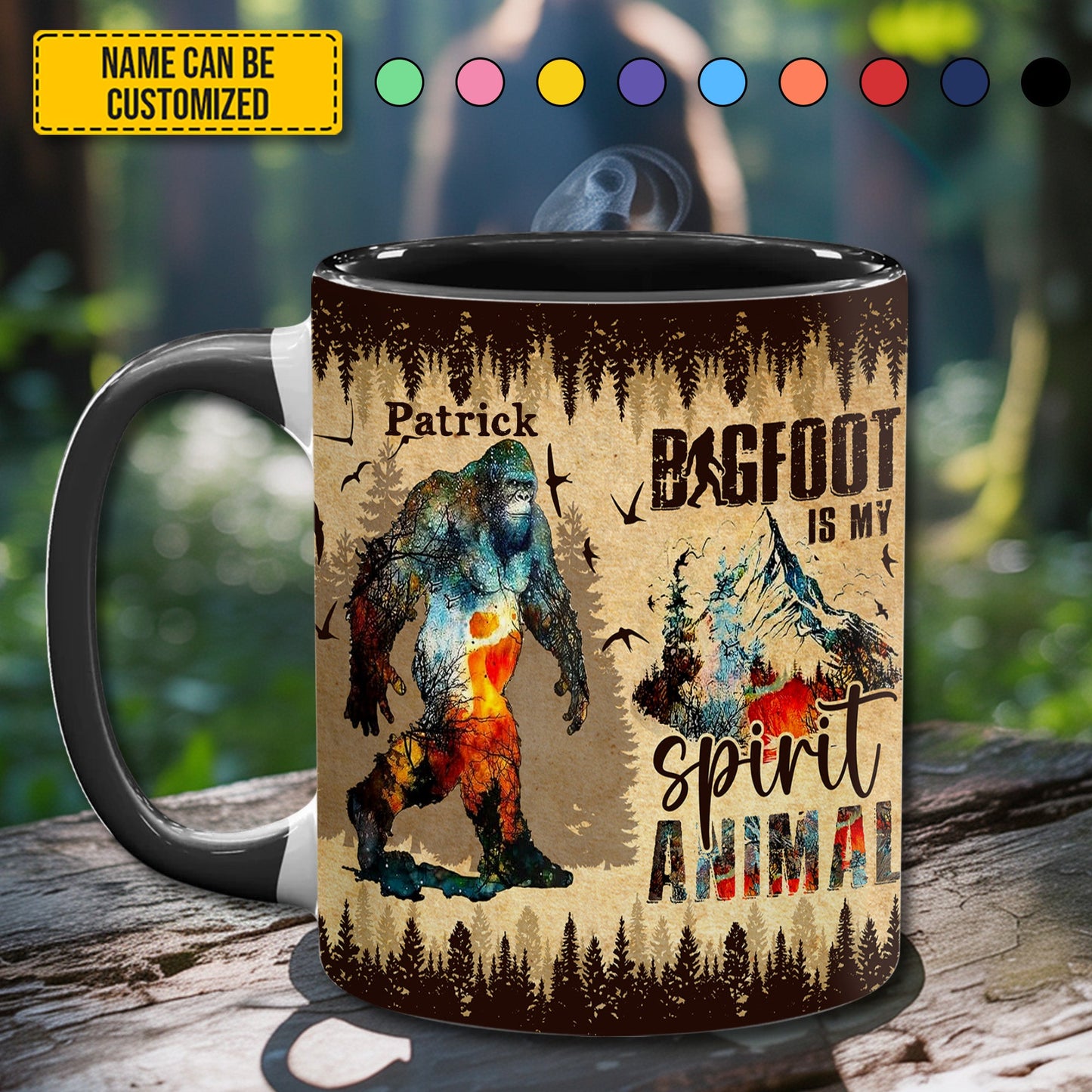 Bigfoot accent mug - Personalized Accent Mug
