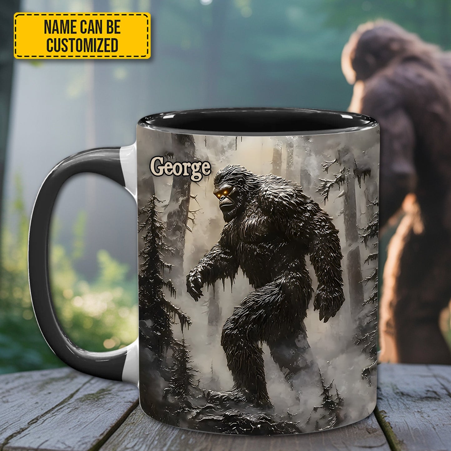 The Wanderer – Personalized Bigfoot Accent Mug