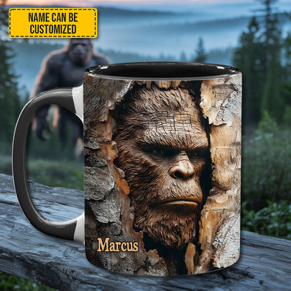 Personalized Bigfoot Forest Accent Mug