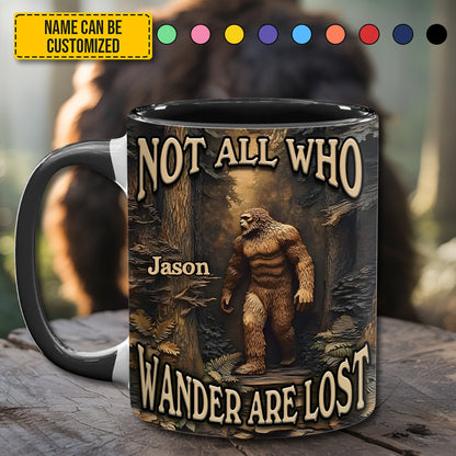 Leave No Trace – Personalized Bigfoot Accent Mug