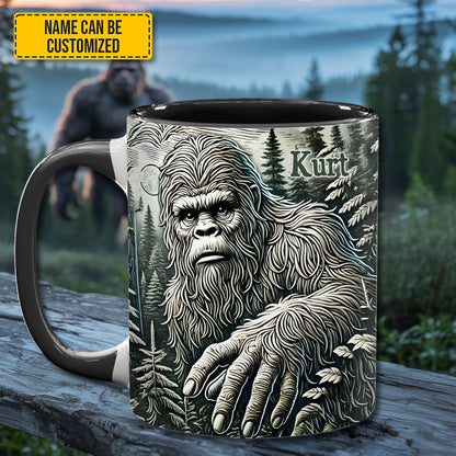 The Hider – Personalized Bigfoot Accent Mug