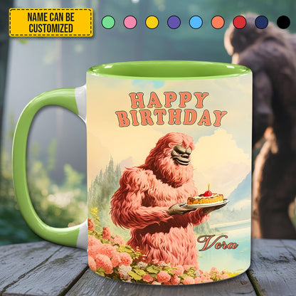 So Glad I Found You - BigFoot Lovers Anniversary Personalized Bigfoot Accent Mug!