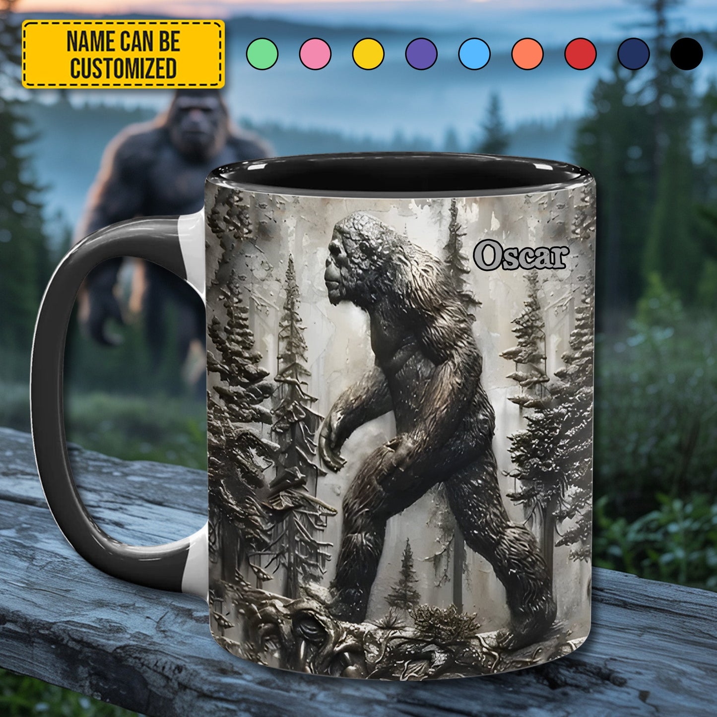 The Forest Legend – Personalized Bigfoot Accent Mug