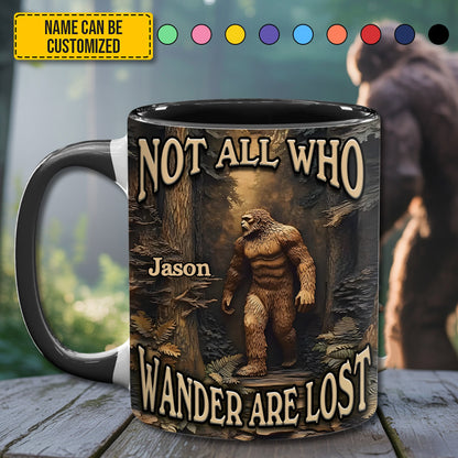 Leave No Trace – Personalized Bigfoot Accent Mug