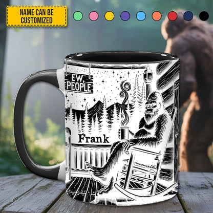 BigFoot Lovers Anniversary – Personalized Bigfoot Accent Mug