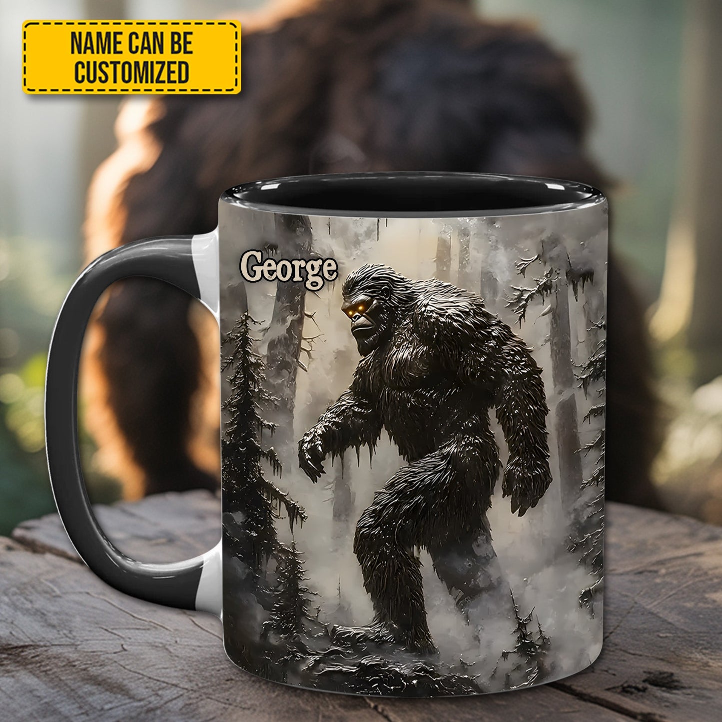 The Wanderer – Personalized Bigfoot Accent Mug