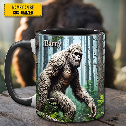 Not All Who Wander Are Lost – Personalized Bigfoot Accent Mug