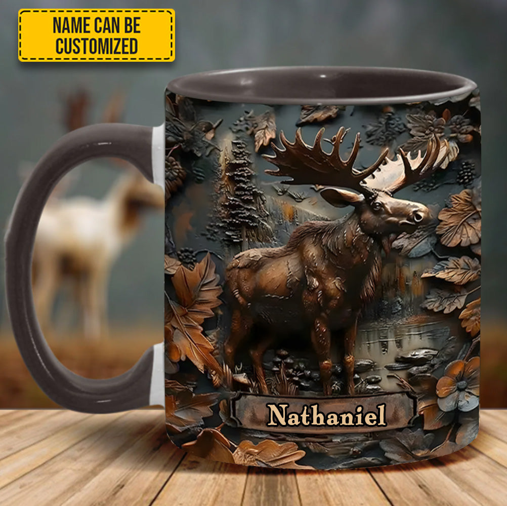 Moose Wilderness – Personalized Hunting Accent Mug