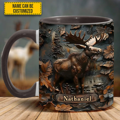 Moose Wilderness – Personalized Hunting Accent Mug