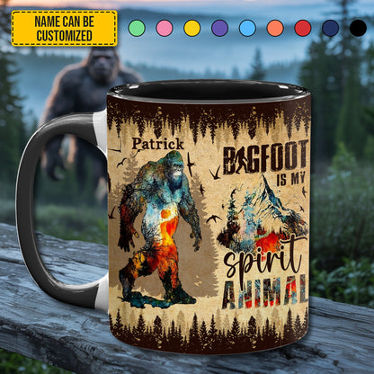 Bigfoot accent mug - Personalized Accent Mug