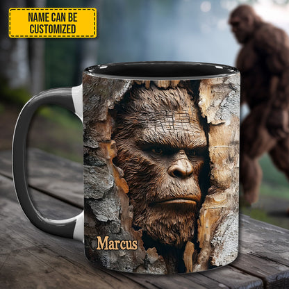 Personalized Bigfoot Forest Accent Mug