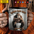 Doing Dad Shit - Personalized Bigfoot Accent Mug