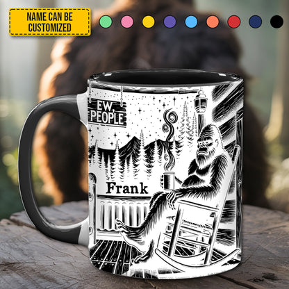 BigFoot Lovers Anniversary – Personalized Bigfoot Accent Mug