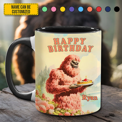 So Glad I Found You - Personalized BigFoot Couple Lovers Anniversary Accent Mug!