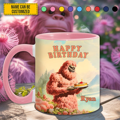 So Glad I Found You - Personalized BigFoot Couple Lovers Anniversary Accent Mug!