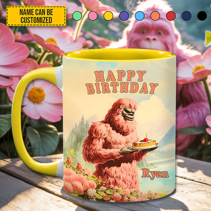 So Glad I Found You - BigFoot Lovers Anniversary Personalized Bigfoot Accent Mug!