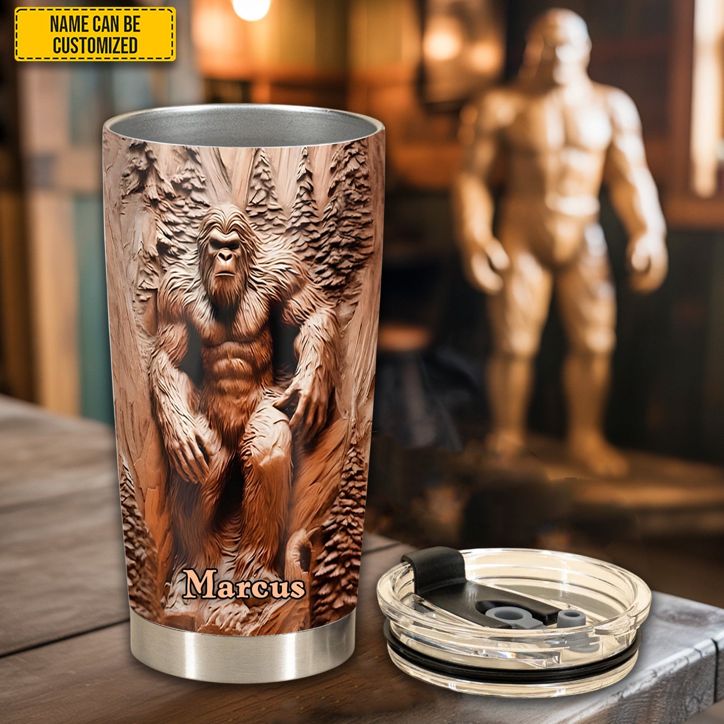 Mountain King – Personalized Bigfoot Tumbler