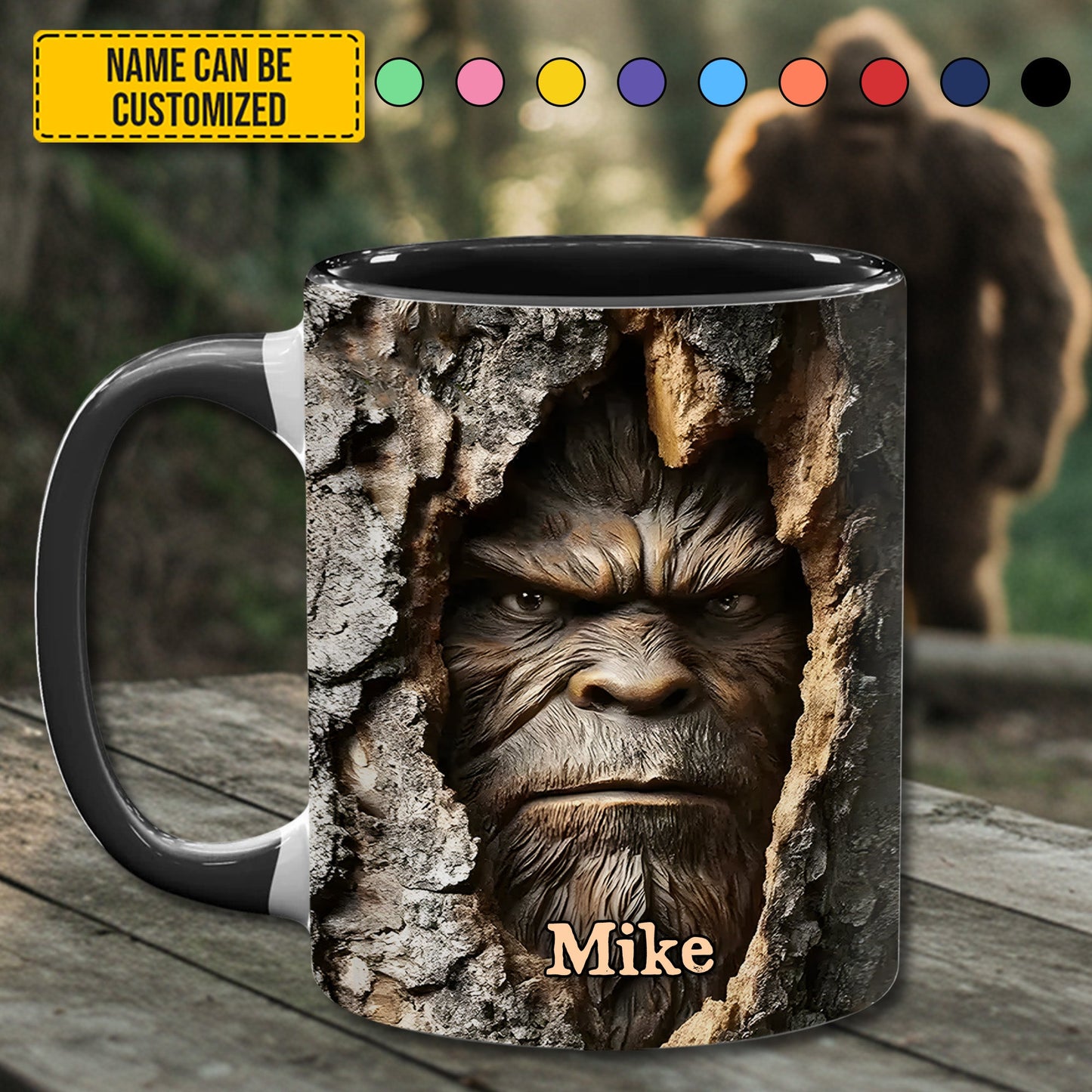 Forest Legend – Personalized Funny Bigfoot Accent Mug