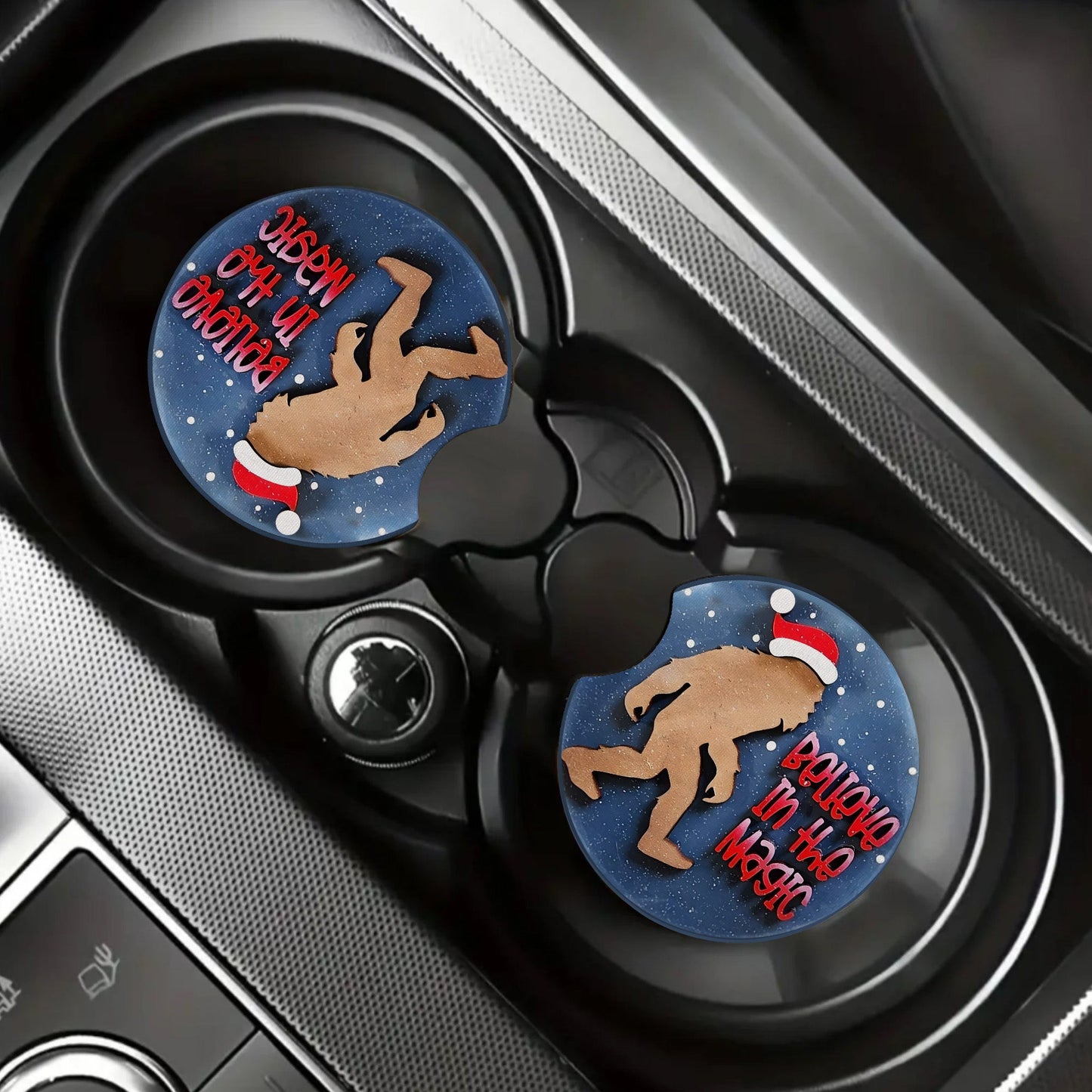 Sasquatch Believe In The Magic Car Coaster