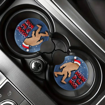 Sasquatch Believe In The Magic Car Coaster