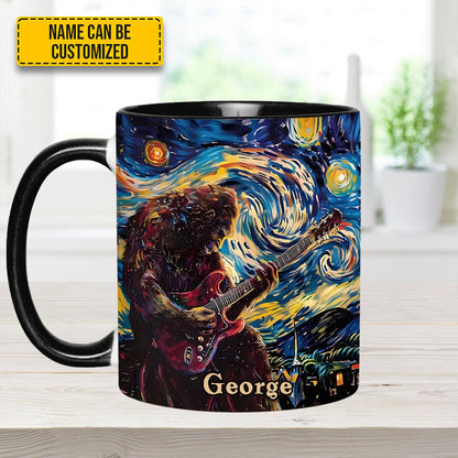 Bigfoot Sasquatch Print Forest Toile Funny Accent Mug
