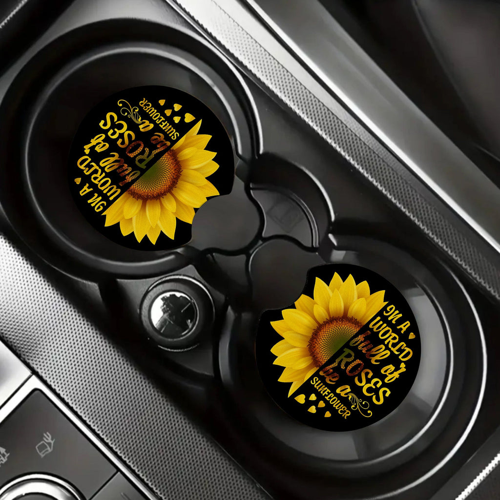 Sunflower Car Coaster