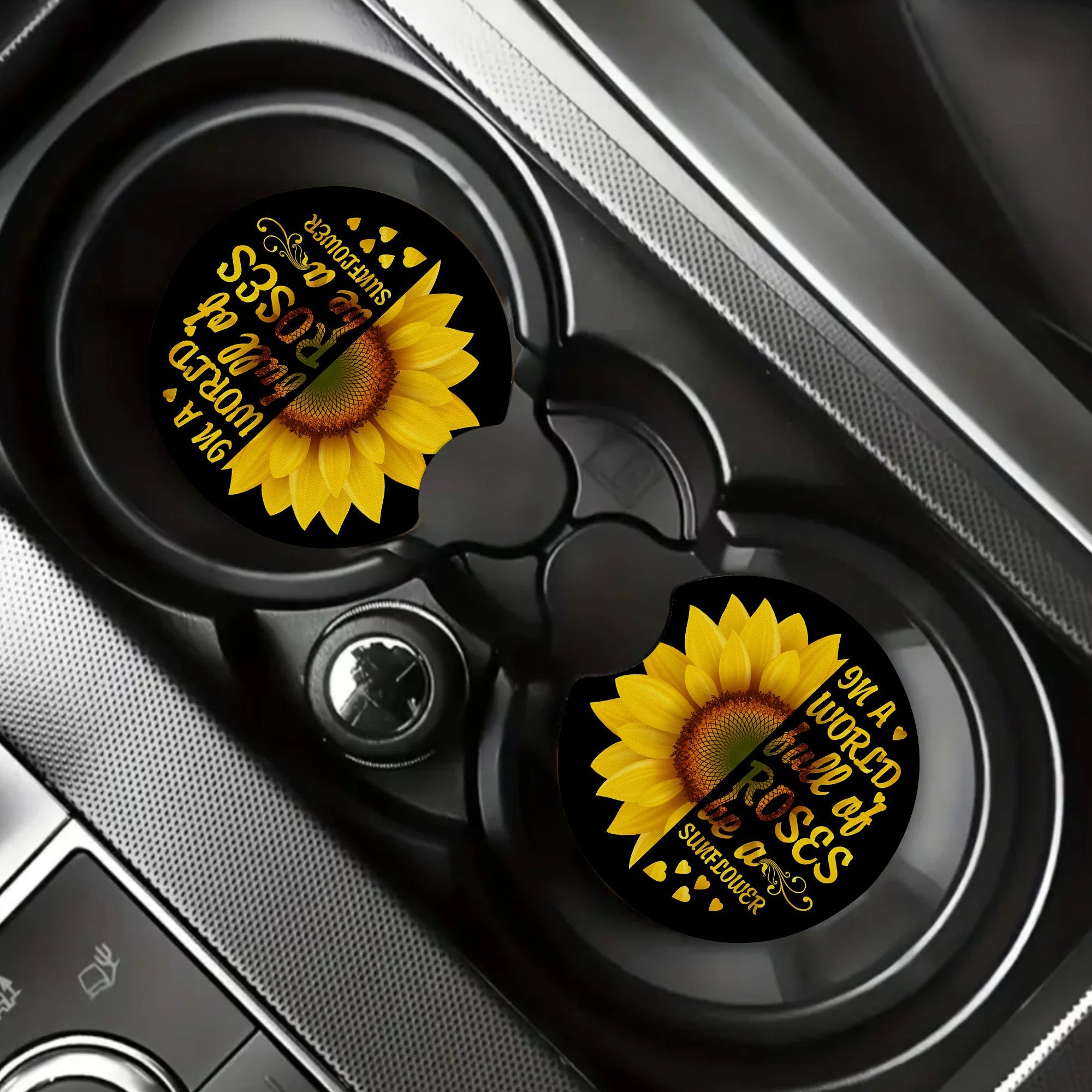 Sunflower Car Coaster