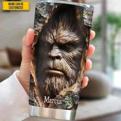 Personalized Sasquatch Face Tumbler