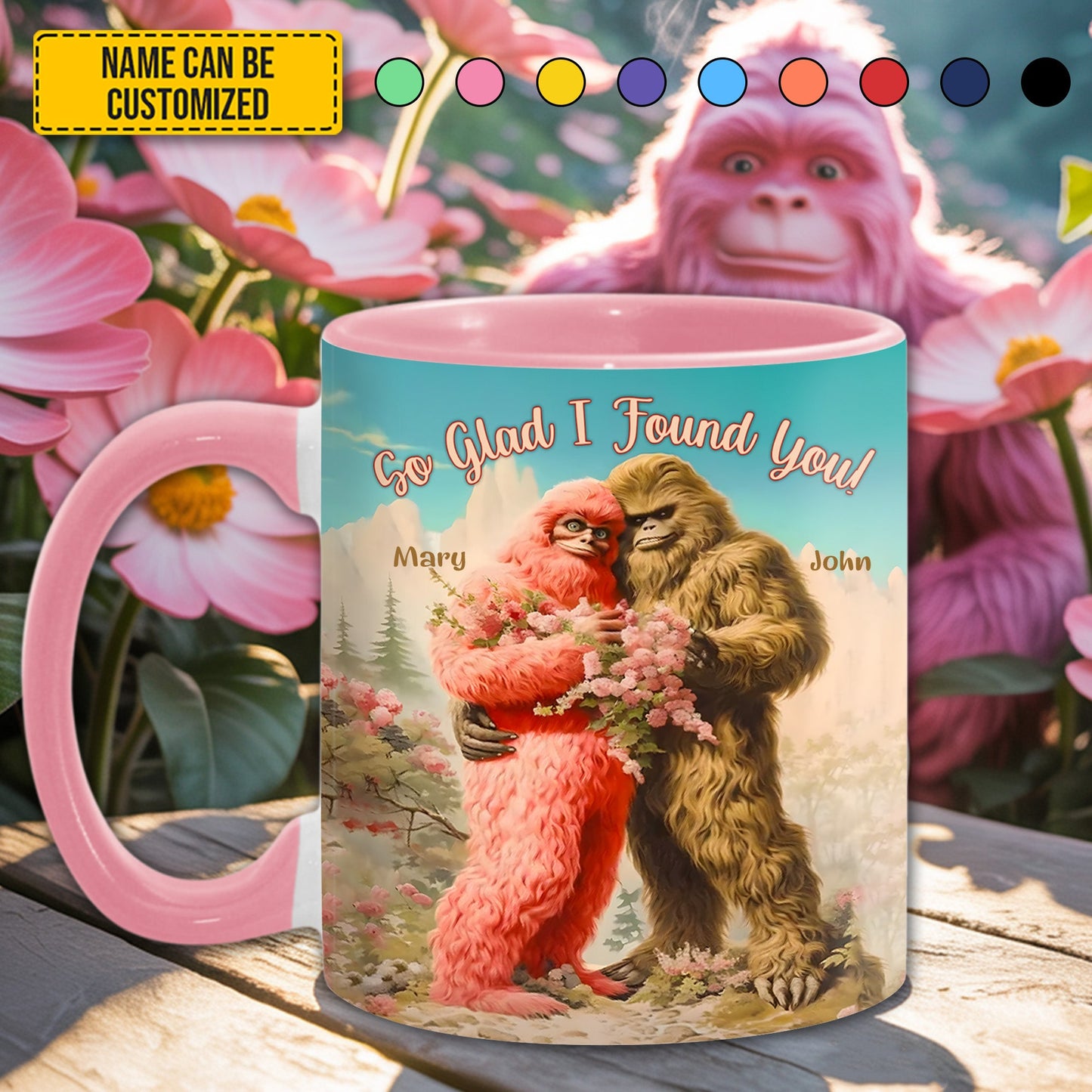 Bigfoot Vibes - Personalized Sasquatch Accent Mug