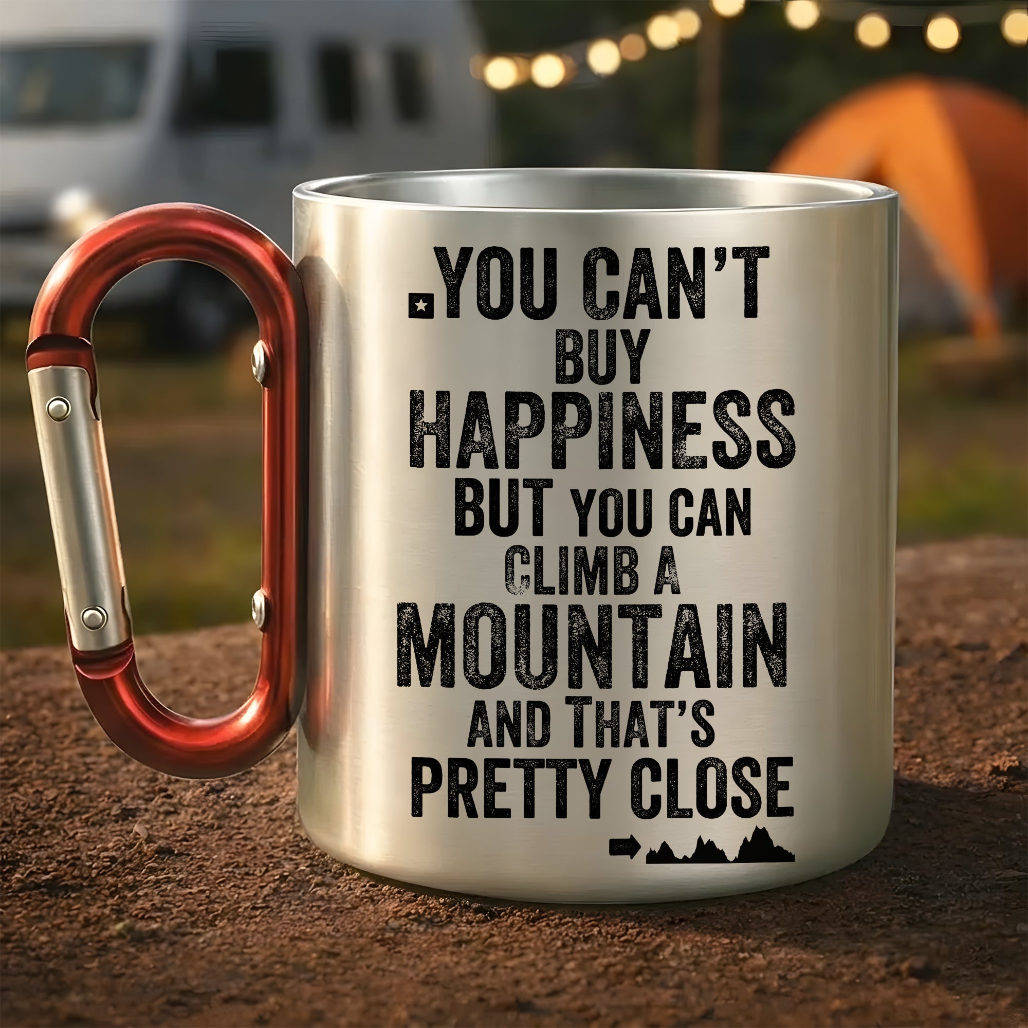 Climb The Mountain – Hiking Carabiner Mug
