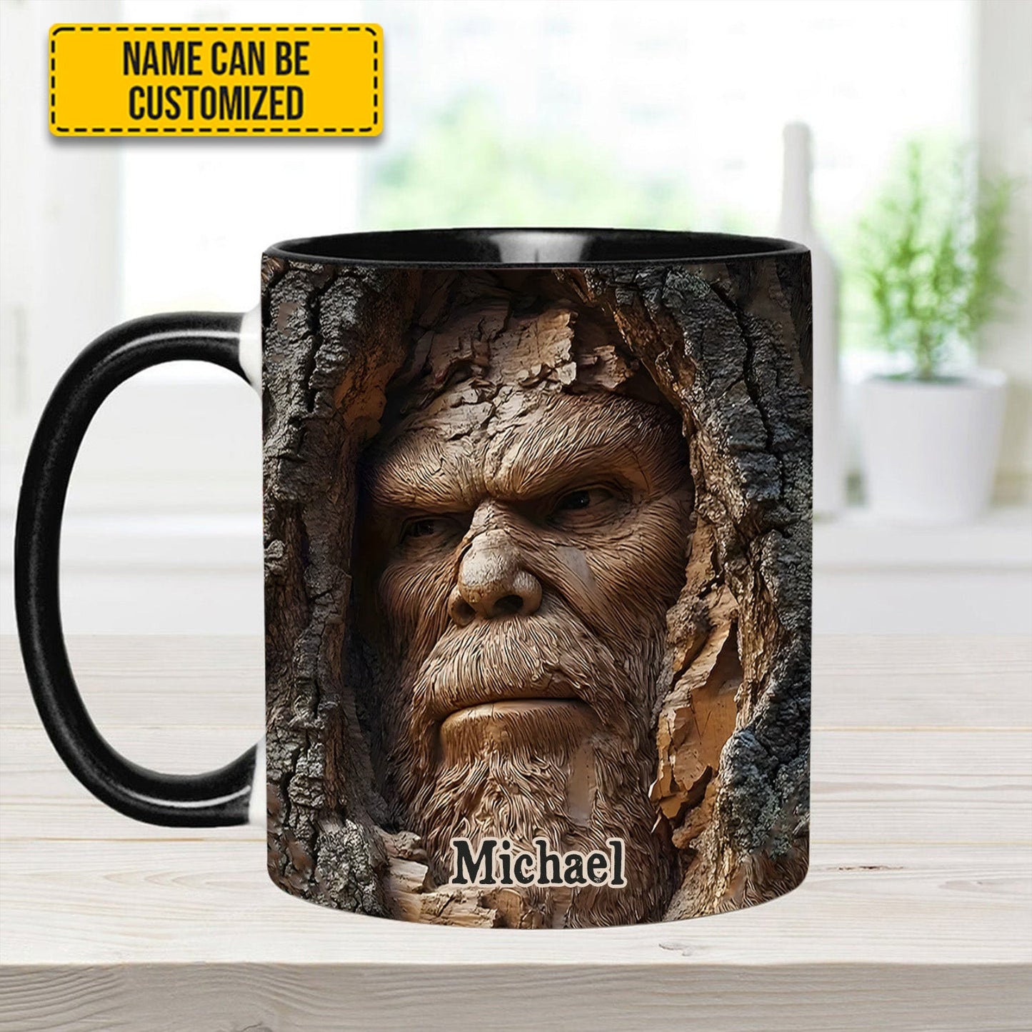 Cosmic Footsteps – Personalized Bigfoot Accent Mug